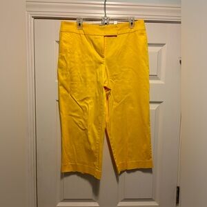 Ellen and company yellow Capri pants